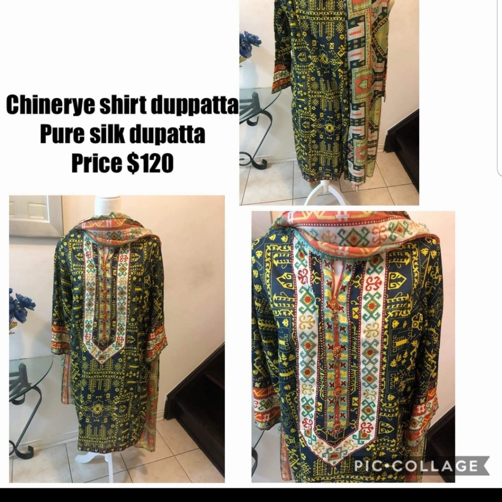 Shirt and dupatta
